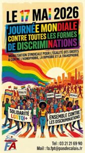 Lire la suite à propos de l’article 17 MAI 2026 – JOURNÉE INTERNATIONALE DE LUTTE CONTRE LES DISCRIMINATIONS